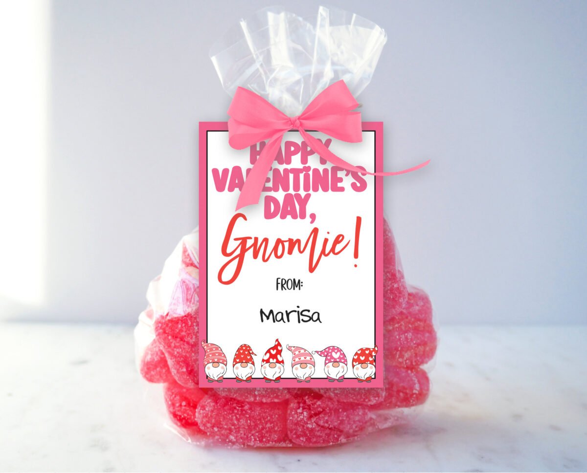 printable classroom valentines gnome gift tag card gnomies digital valentines friend pta teacher instant download 6011e362
