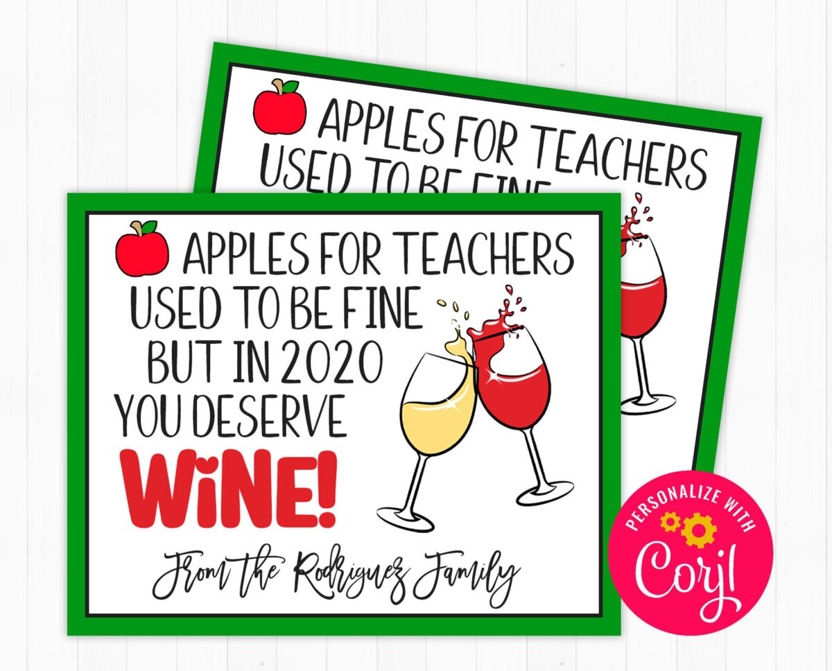 printable teacher thank you appreciation gift tag for wine lovers virtual school online learning pandemic quarantine corjl edit yourself 6011f8ac